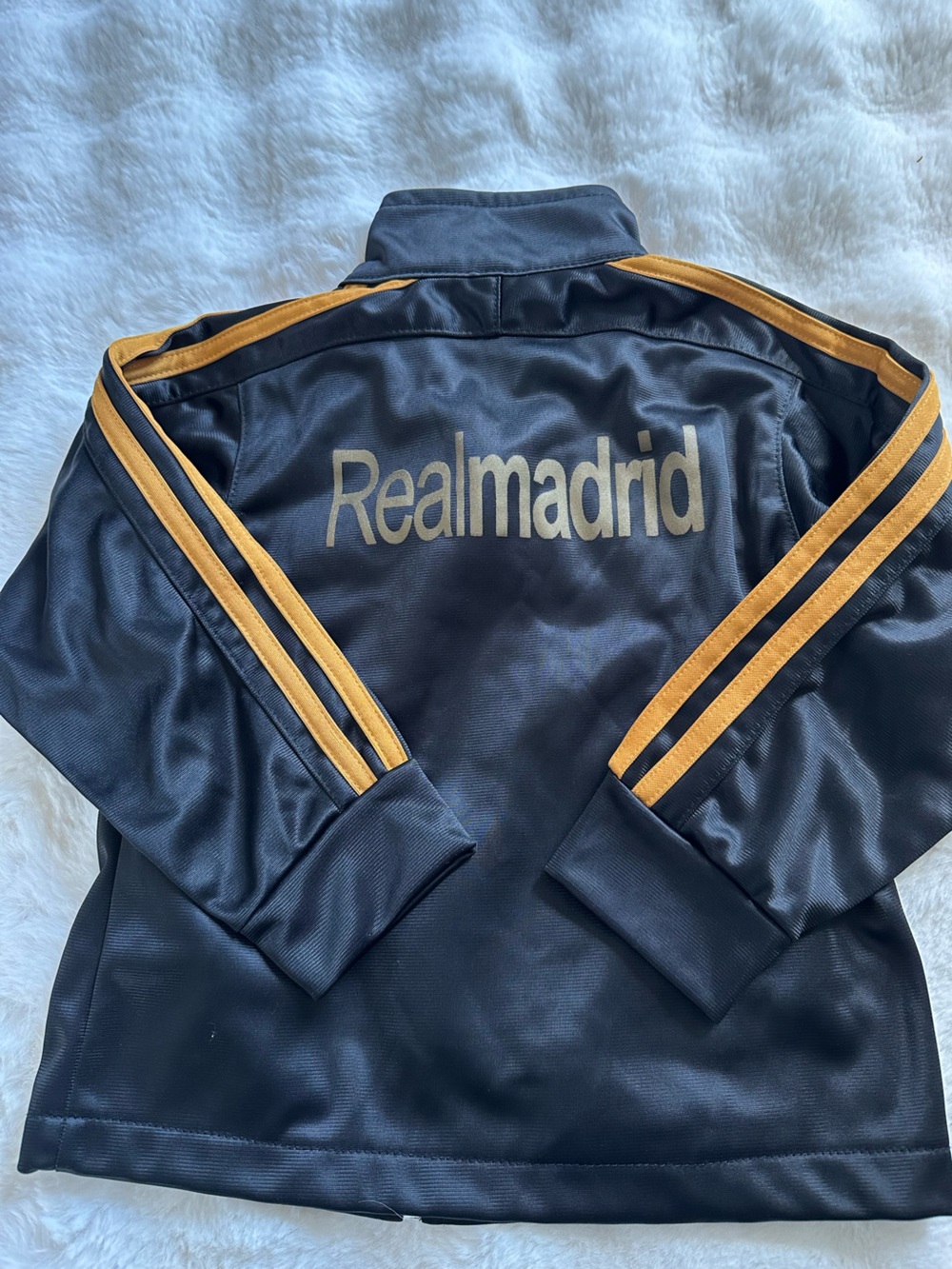 Real Madrid Kids Black & Gold Track Jacket